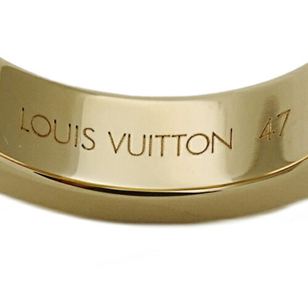 LOUIS VUITTON 750YG Petite Bourg Empreinte Ring Yellow Gold #47 Polished - Picture 6 of 11
